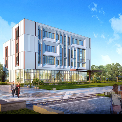 長垣企業中心幕墻外裝飾工程